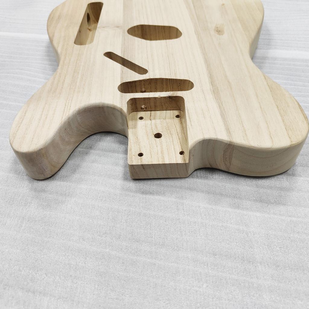 TL-2 Electric Guitar Body Made of Paulownia Wood Electric Guitar Body Unfinished Body Suitable for DIY Customization, Painting, and Spray Painting