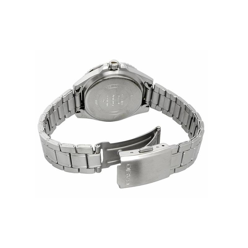 Casio MDV-10D Series 50 Meters Waterproof Casual Quartz Movement Stainless Steel Strap Japanese and Korean Watch Women's Watch Black Dial MDV-10D-1A1V