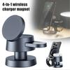 4-in-1 Wireless Charger Magnet Watch Earphones Phone Holders Creative Nightlight