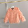 Winter Children's Clothing Wool Fur Children's Fur Coat Women's Children's Long Sleeved Thick Clothes