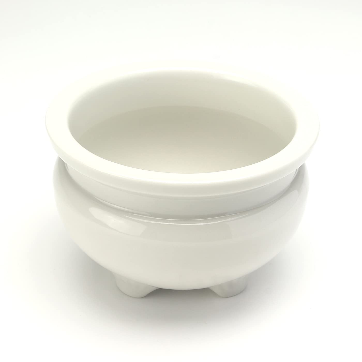 

Ise - Miyachu - Incense Burner, 4 inches, White [with Miyachu Seal]