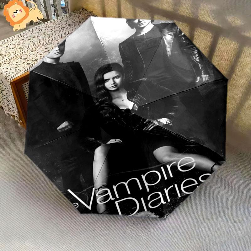 1 PC Automatic Folding Umbrella - The Vampire Pattern, Portable & Foldable Design with 8 Ribs, Christmas Birthday Gifts