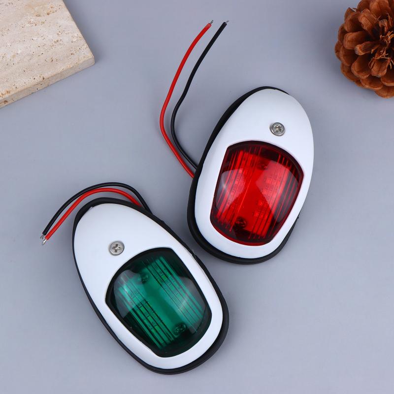 Yacht 12V LED Waterproof Sounding Light Red and Green Marine Lamp for Night Safety Boat