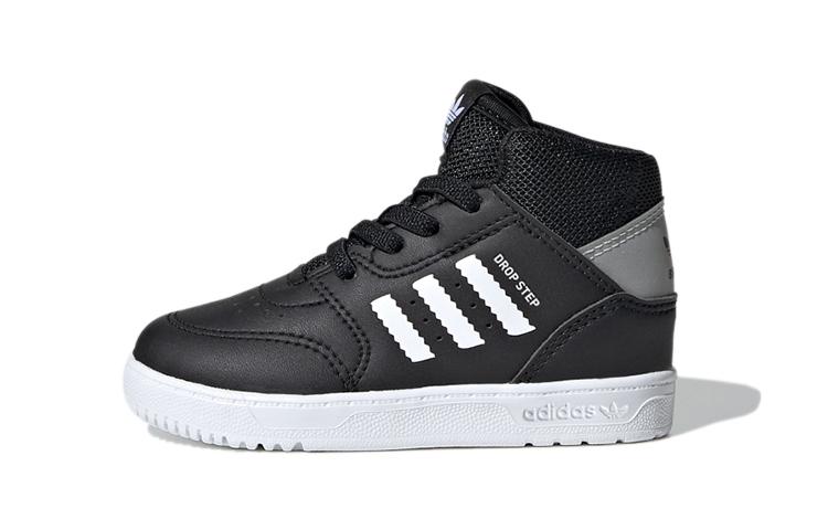 

Adidas Originals Drop Step 360 I Comfortable Abrasion Resistant Mid top Toddler Shoes Black White Infant And Toddler FV7551 22