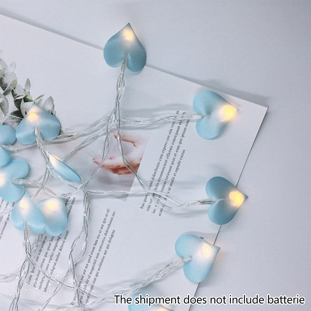LED Colorful Heart String Lights Romantic Heart Lamp Valentine's Day Party Room Decorations Wedding Decorations