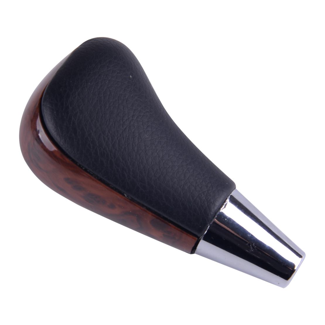 CITALL Wood Style PU Leather Gear Shift Knob Fit for Toyota Corolla Camry Rav4 Lexus ES300 ES330 GS300