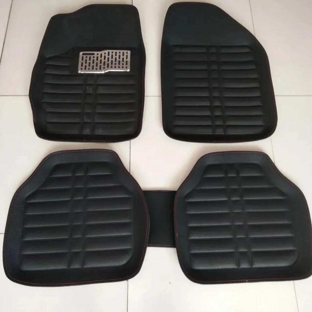 5-Piece Full Set Anti PU Leather Car Floor Mats Slip Vehicle Foot Rugs All-Weather Protection Fits Duster Tool Universal