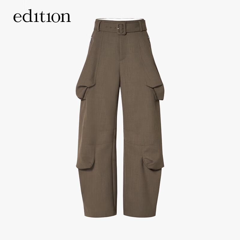 Dámské cargo kalhoty s vysokým pasem