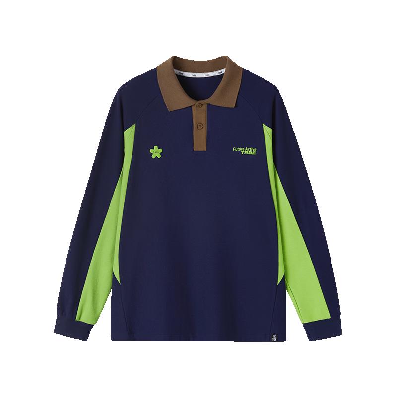 

Мальчишеская футболка-поло с длинным рукавом из чистого хлопка «Поросенок Тони» 170