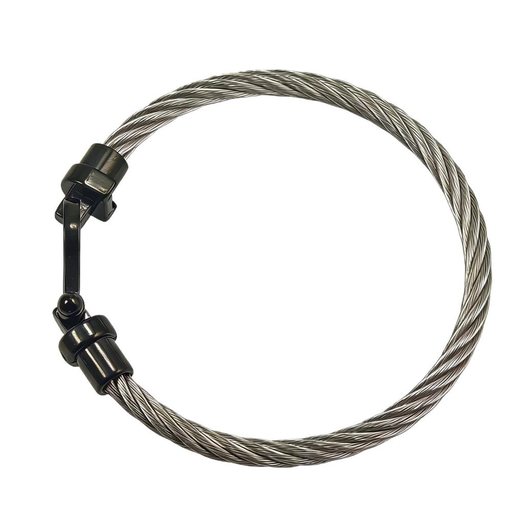 2026 Fashion Trend European and American Horseshoe Magnet Buckle Steel Wire Bracelet Jewelry