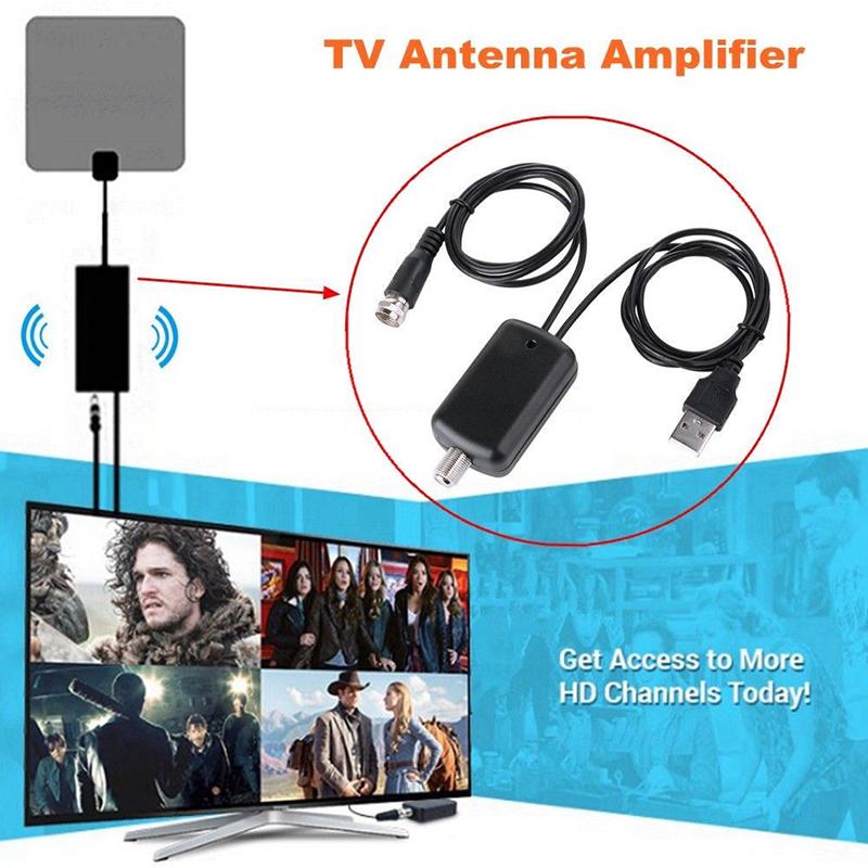 TV Signal Amplifier Booster Digital HD for Cable TV Fox Antenna HD Channel 25DB