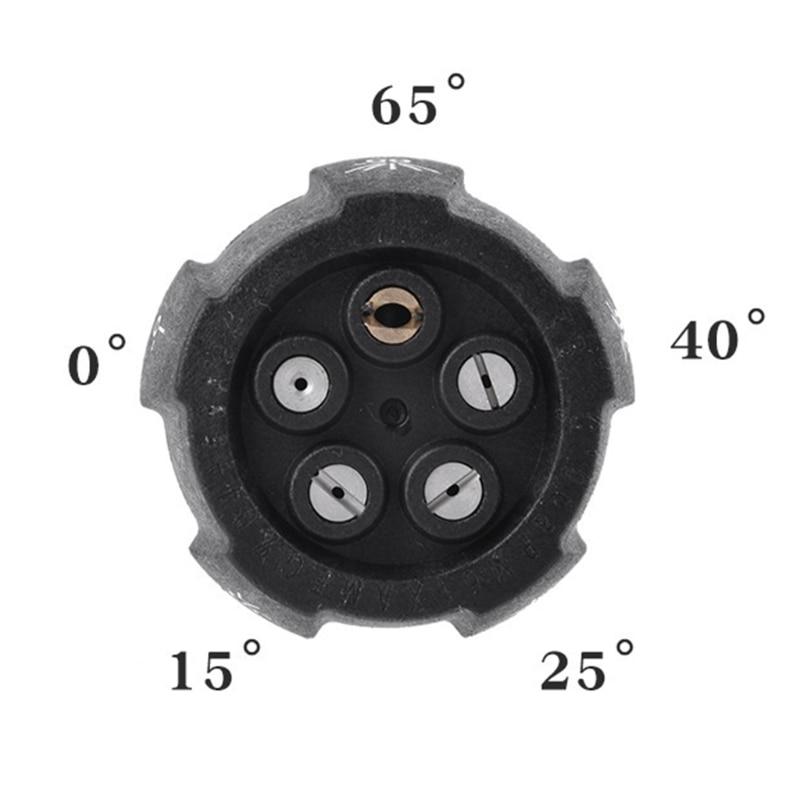 5 In 1 High Pressure Washing Nozzle  0 15 25 40 65 1/4 Male Connect