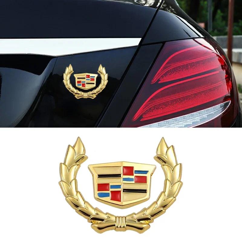 

Металл для Cadillac Escalade ATS BLS CTS CT4 CT5 CT6 EXT STS SLS SLR SRX XLR Автомобильная наклейка Эмблема на боковое окно Значок на задний багажник