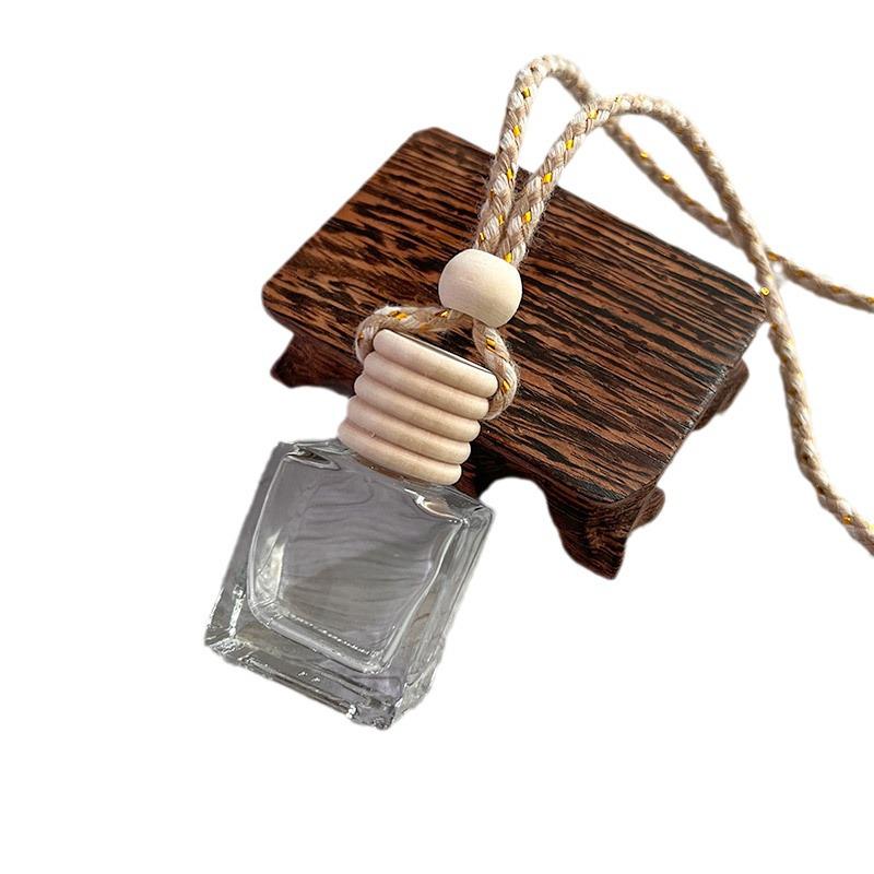 Rectangular Car Pendant Air Freshener Refillable Essential Oil Bottle