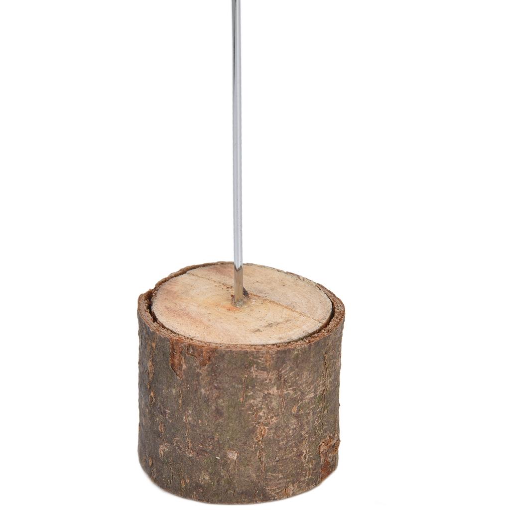 20 Stück Premium Holz Tischkartenhalter mit Wirbel-Draht Namenskarten Fotohalter für Hochzeit Geburtstag Festival