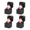 1/2/4Pcs Christmas Middle Finger In A Box Ornament Pop-up Santa Claus Reindeer Snowman Box Desktop Decoration Tricky Props Gag Prank Gift