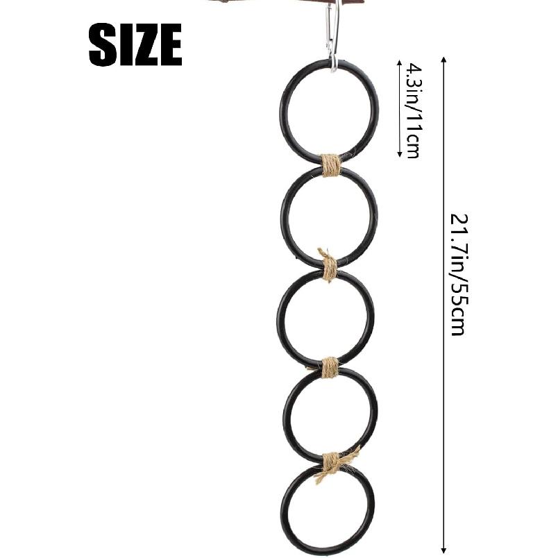 Snake Climbing Rings, Ball Python Enclosure Enrichment Ring, Ball Python Tank Accessories, Reptiletank Cage Decor Climbing Accessories for Corn