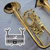 Brass Mouthpiece Puller for Trumpet, Trombone, Horn, and Euphonium, Aluminum Body with Zinc-Plated Steel Handle, Silver