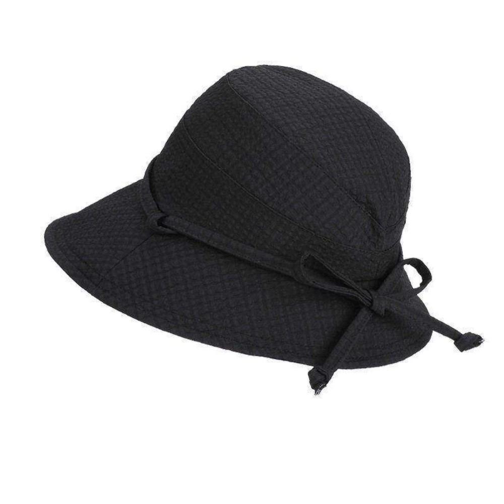 Lightweight Sun Protection Hat Stylish Bow Sunshade Bucket Hat Wide Brim Fisherman Hat Gardening