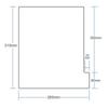 Vertical A4 Divider Guides Document File Drawer Storage Tray Set of 10 - Shelf, Bookshelf, Divider, - (Blue)