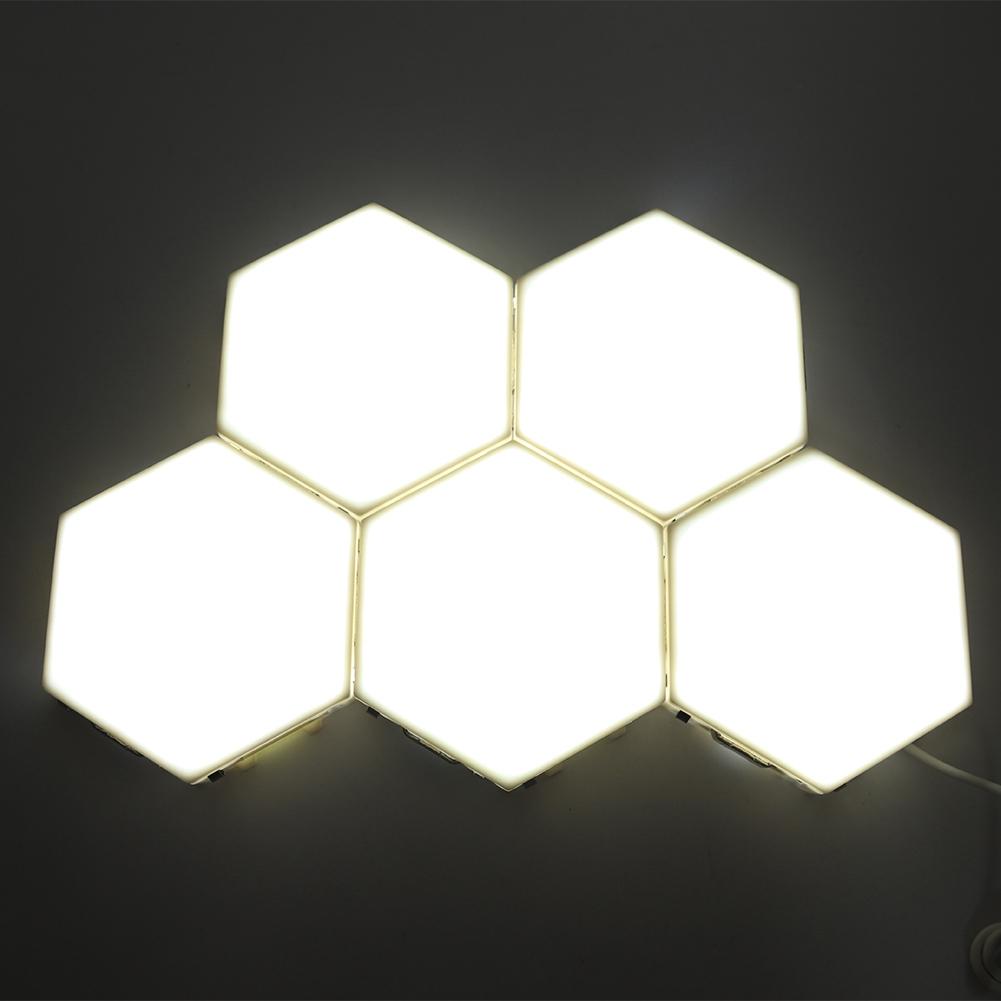 Innovative Hexagonal Shape DIY Wall Decorative Lamp Home Light for Bedroom Living Room Decoration