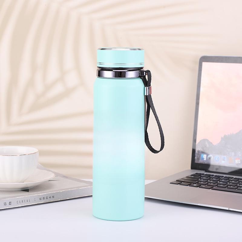

Large Capacity Stainless Steel Sling Mug Sun Pot Sports Water Bottle for Outdoor Mountaineering Travel Men Women 800ML