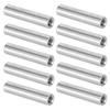 10Pcs Aluminum Alloy Column Round Female Thread Standoff Spacer Support Fasteners M4x0.7mmLong 24mm