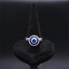 Anello Portafortuna Occhio Blu Malvagio Turco in Acciaio Inossidabile Anelli Dita Moda Donna Colore Argento Gioielli Regalo acciaio inossidabile R320S05