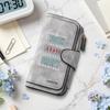Stylish Print Long Wallet Casual Multi Slot Card Holder Purse for Daily Commute Use