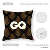 GQ Magazine Cushion Cover Anti-dustmite Pillowcase Invisible Zipper Silky Short Plush Sofa Cushion Cover
