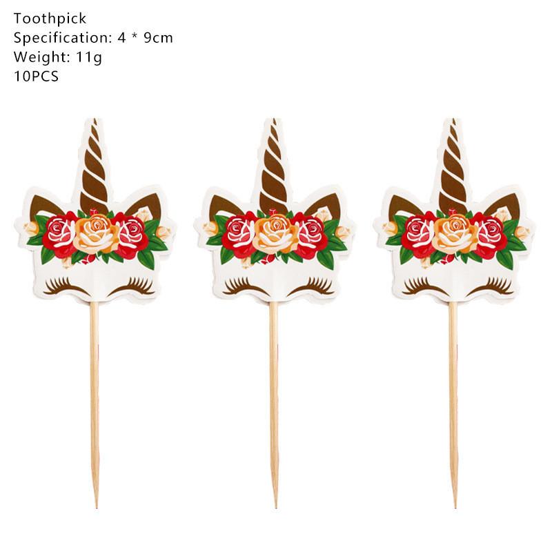 Unicorn Wreath Kids Birthday Party Supplies Tableware Plates Cup Fork Tablecloth