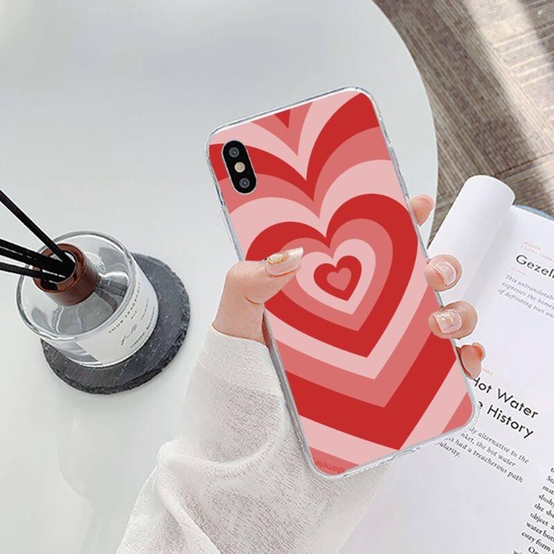 Latte Love Kaffee Herz Handyhülle Für IPhone 14 13 12 11 XS X 8 7 6 Plus Mini Pro Max SE 2022 Weiche Transparente Handyhülle
