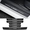 BQAX1 Car Door Sill Scratch Resistent Stickers Threshold Pad for Volkswagen VW Caddy Logo Golf GTI Polo Jetta Passat Scirocco Tiguan