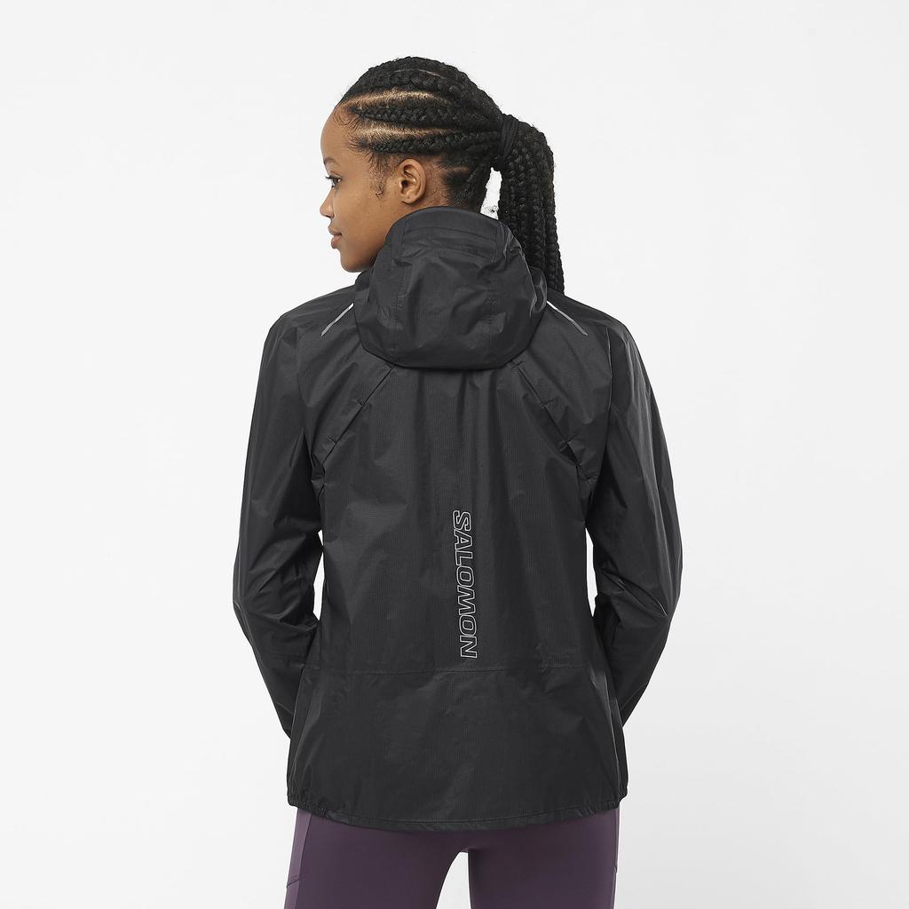 Salomon Bonatti Wasserdichte Jacke, Größe Deep Black, Damen, LC2128900, M,