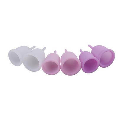 S L Wiederverwendbare Silikon-Menstruationstasse Damen Frauen Periode Weiche Medizinische Tassen