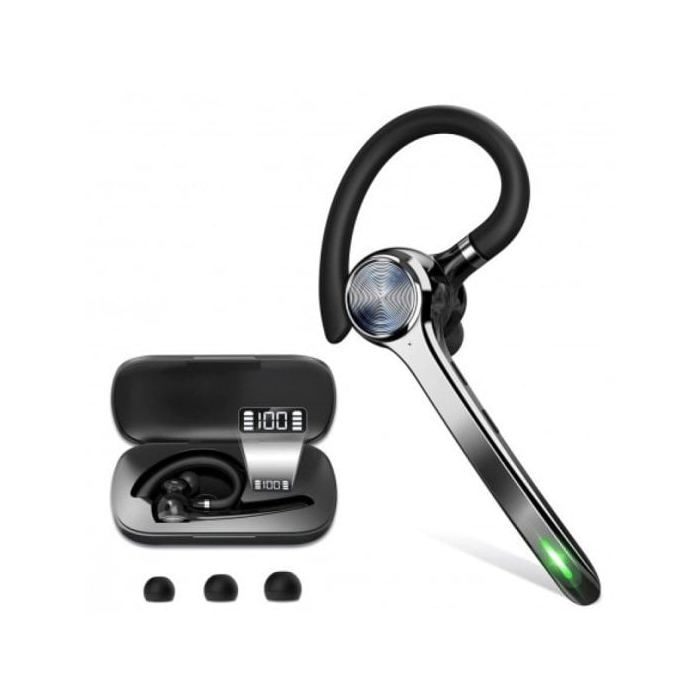 Casque Mono Bluetooth 5.0 Action Pro - DCU TECNOLOGIC - Double connexion - Batterie longue durée