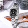 Women's Luxury Rhombus Square Dial Steel Band Wristwatch