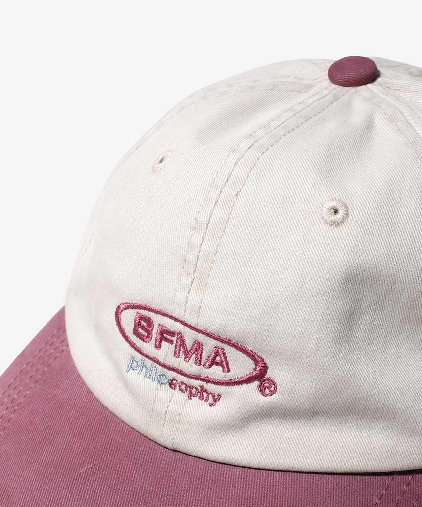 Beollunpeulenjeu Bfma Philosophy Two-Tone Washed Ball Cap Burgundy