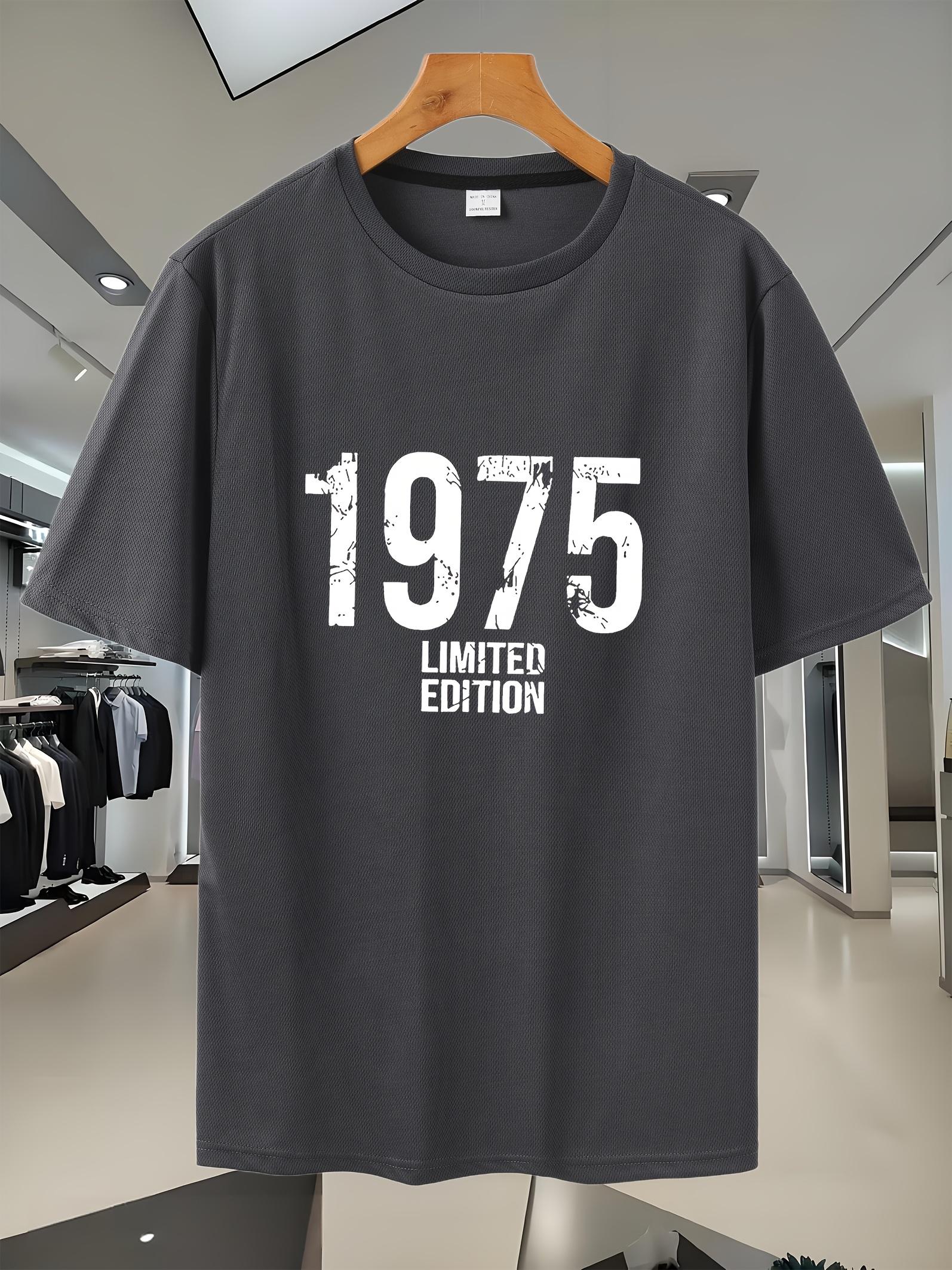 New Short-Sleeve Breathable Sports T-shirt with a Trendy Print L