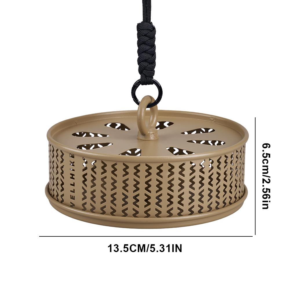 Hollow Mosquitoes Coil Tray with Cover Repellent Incense Box Coil Burner Ultralight Gadgets for Outdoor Camping Hiking