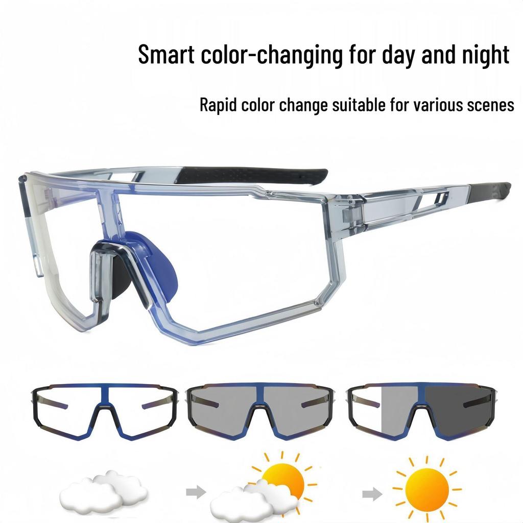 2025 Windproof Sunglasses: Day & Night Color-Changing Unisex Cycling & Outdoor Sports Model