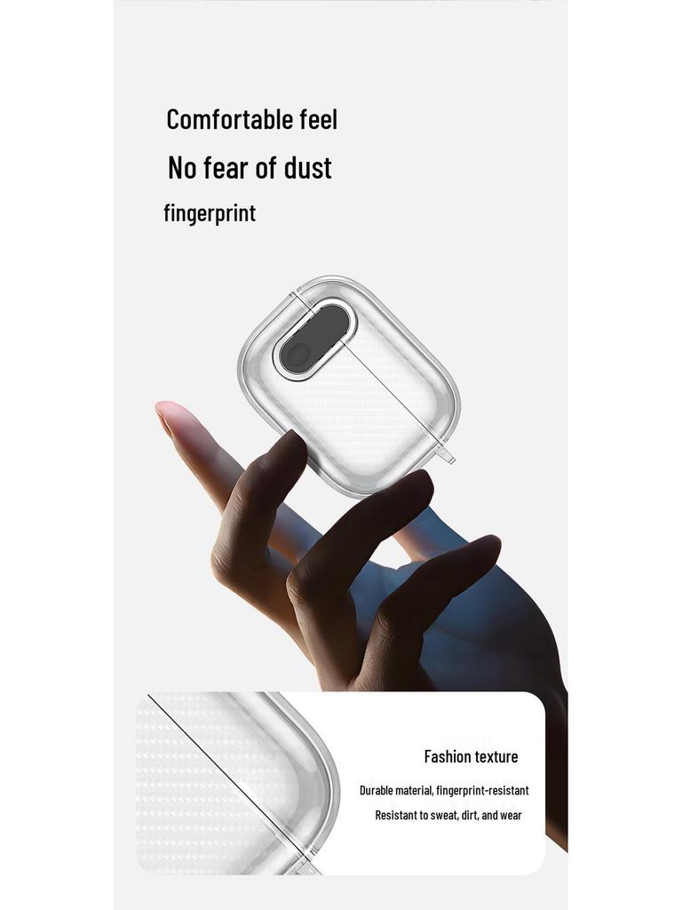 AirPods Pro & AirPods 3 Transparente Eis Kristall Kohlefaser Schutzhülle