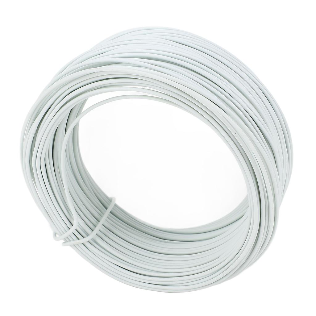 Electro Galvanized Iron Wire 0.9 40m Round Sturdy Flexible PVC Coated Binding Tie Wire White