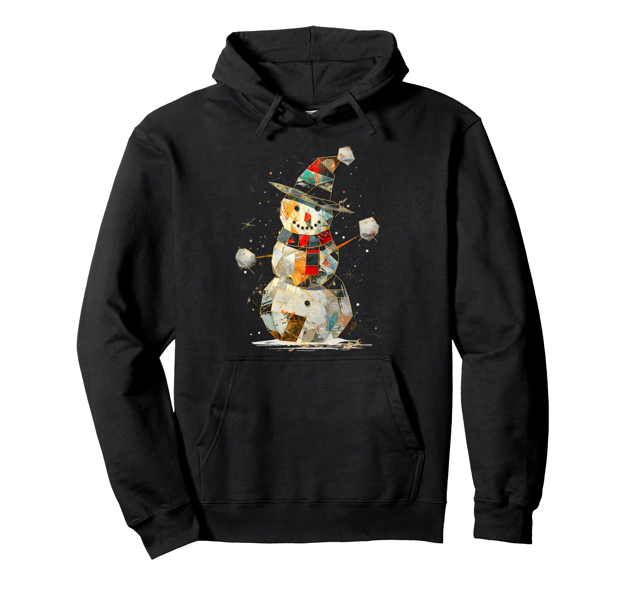 

Snowman Christmas Graphic Illustration Family Snowman Hoodie X-mas чёрный