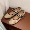 Fashion SUOJIALUN 2025 Autumn New Brand Women Flat Shoes Fashion Round Toe Shallow Ladies Mary Jane Shoes Soft Flat Heel Boat Shoes