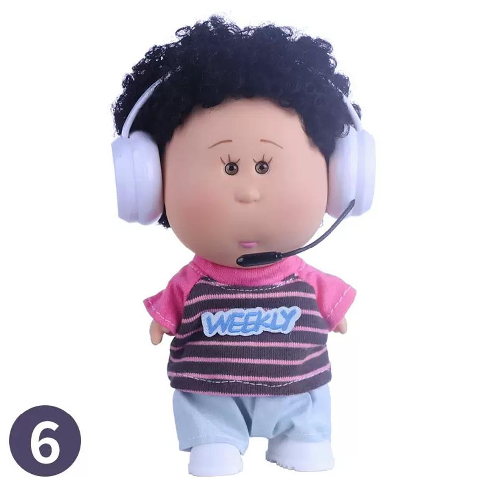 Latest 18Cm Bean Eye Cute Vinyl Doll For Kids Diy Companion Doll For Kids Good Gift Nice Decor Safe Use For Children