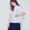 WEDNESDAY DELIGHT Sleeve Roll-Up Blouse_Ivory