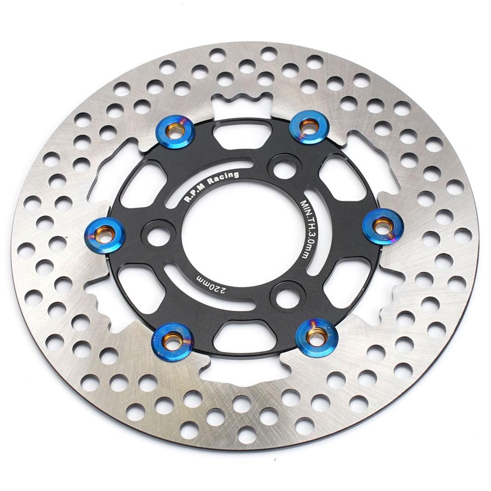 220mm Rpm Disc Brake Motorcycle Front Rear Wheel Caliper Rotor Disks Streetbike Bike for Yamaha Nmax Xmax Scooters Niu