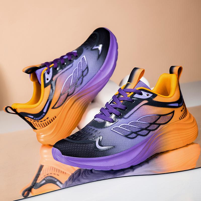 Sneakers Large size shoes New flying flag surface breathable ultra-light casual thick-soled heightening shoes