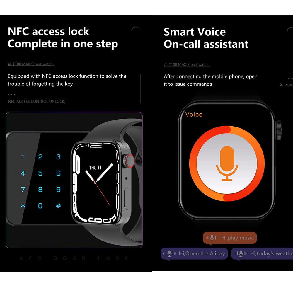Nfc Smartwatch Men Women Blue Tooth Call Music Wireless Charging Waterproof Fitness Tracker Smart Watcht Xiaomi For Ios Android